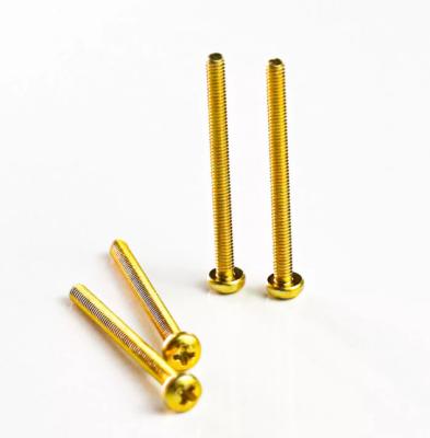 China M3 M5 M8 Din Pan 7985 Custom Stainless Pan Machine Screw Phillips Bolt Furniture Connector Brass Head Screws Custom Made for sale