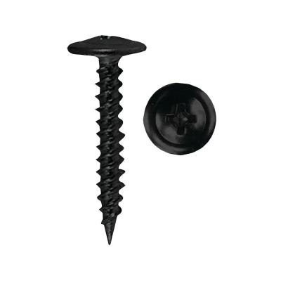 China Custom Pan M2-M8 Din7505 Phillips Head Screw Wafer Carbon Steel Self Drilling Screws Truss Head Screw Black for sale