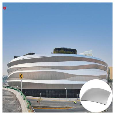 China Modern Curved Hyperbolic Building Materials Metal Wall Cladding Cladding Wall Panels Exterior for sale