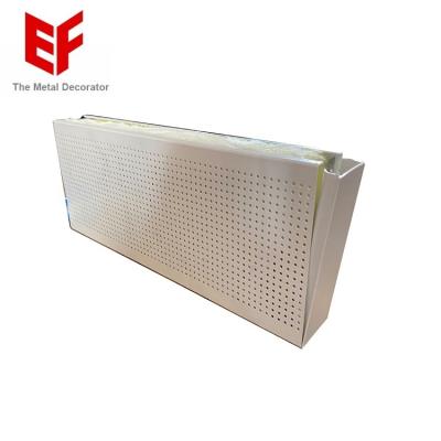 China Artistic Ceilings Fireproof Square Perforated Aluminum Tube Ceiling Tiles Baffles Acoustic Metal Open Grid Ceiling for sale