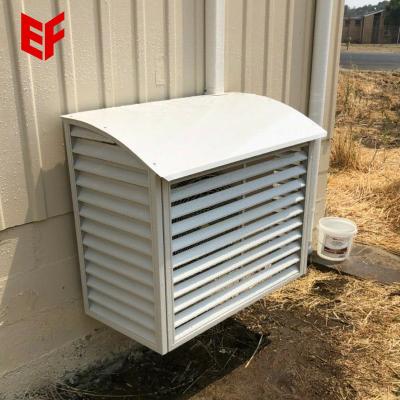 China Outdoor Home Iron Window AC Unit Air Conditioner Grill Protector Dust Covers Metal Shutter Waterproof Design for sale