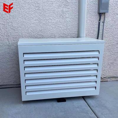 China Air Conditioning Home Waterproof Protective Ventilation Air Conditioner Window Decorative External Metal Cover for sale