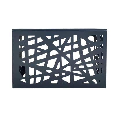 China Decorative Outdoor Aluminum Wall Air Conditioner Duct Cover DIY Hardware Die Cut Models for sale