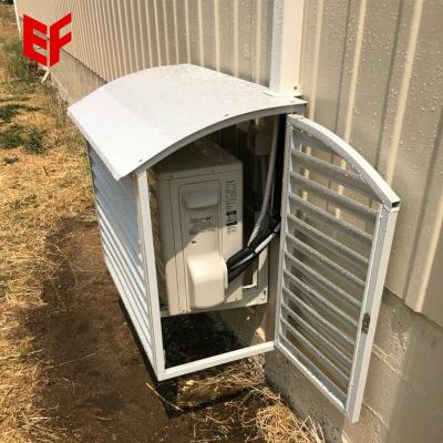 China Metal Home Decoration Air Conditioner Shutter Central Units Cover Iron AC Outdoor Cover Device for sale