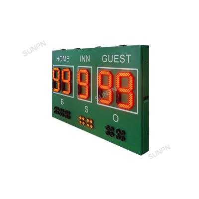 China Baseball Scoreboard Led Baseball Scoreboard Outdoor Electronic Baseball Scoreboard With RF Remote Control And Software Control for sale