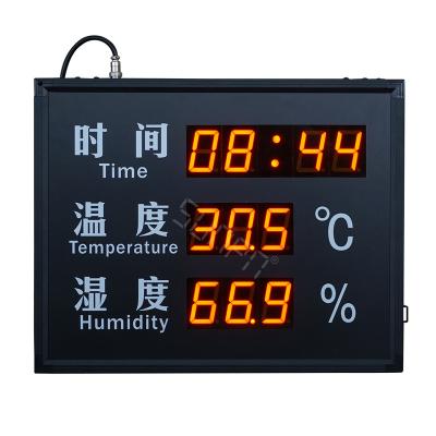 China Temperature And Humidity Display Manufacture LED Time-temperature Display Large Temperature And Humidity Sign for sale