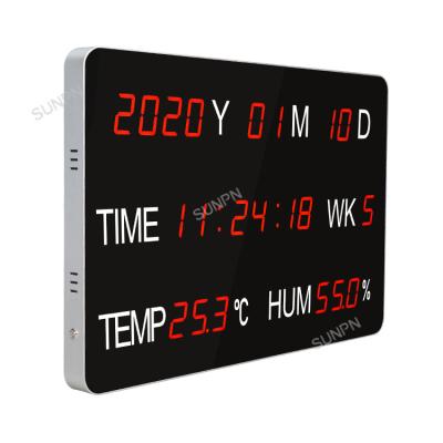 China Calendars Temperature Smart Digital Date Time Humidity Electronic Wall Calendar for sale