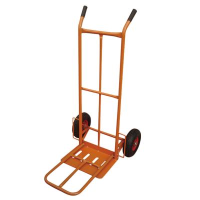 China OEM Capacity Steel Aluminum Alloy 2-in-1 Platform Truck Hand Truck Durable Heavy Duty Foldable Convertible Cart for sale