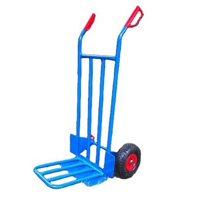 China OEM Capacity Steel Aluminum Alloy 2-in-1 Platform Truck Hand Truck Durable Heavy Duty Foldable Convertible Cart for sale