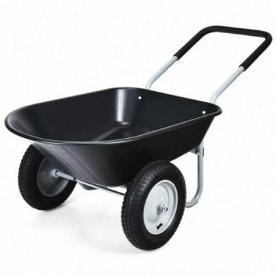 China Heavy Duty Dolly Utility Cart Garden Tool Cart 2 Tire Wheelbarrow Garden Cart Heavy Duty for sale