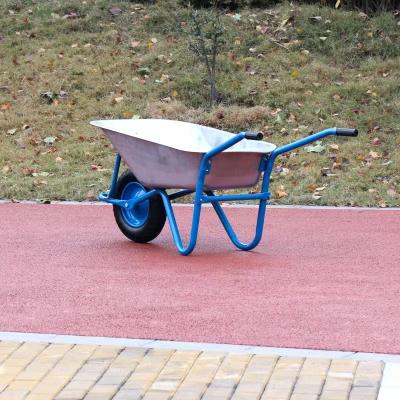 China Popular WB6400 Garden Strong Power Wheelborrows Metal Construction Wheelbarrow Wheels TO Indonesia for sale