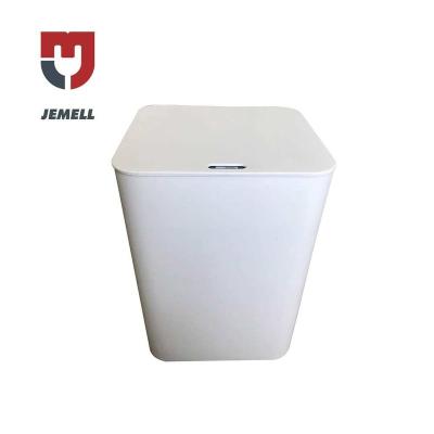 China Sustainable Use Sensor Household 12L Open Plastic Smart Plastic Trash Can Garbage Bin PP White Trash Can for sale