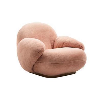 China European Luxury Green Pink Velvet Armchair Modern Design High Storage Custum Single Back for sale