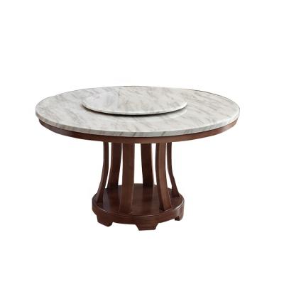 China (Other) modern simple combination of Nordic marble adjustable marble and ironwork round table dining table chair combination for sale