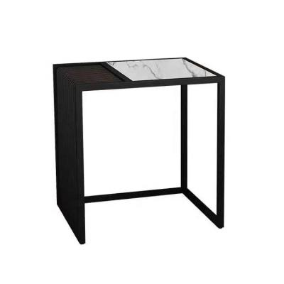 China (Other) Adjustable End Table For Living Room Simple Design Side Table With Bamboo Leg Sofa Triangle Side Table for sale