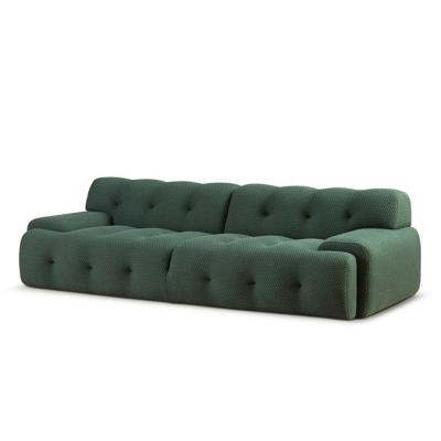 China Slipcovered latest design italian sofa for home luxury green fabric sofa 3 seater sofa set luxury modern living for sale