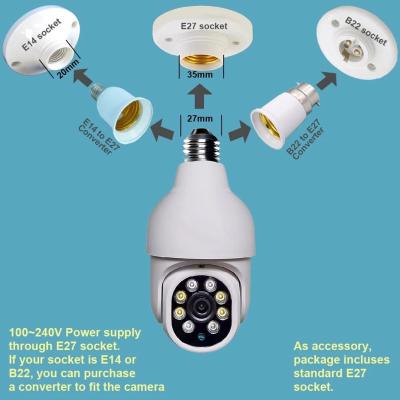 China 2018 waterproof/waterproof new home security 360 degree mini wifi ip panoamic camera bulb hidden camera for sale