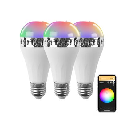 China Modern App Control Wifi Music Smart Lighting E27 Light Bulb Made In China Speaker Light Music Song Audio Speaker for sale