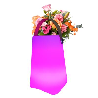 China Modern Wireless Indoor Outdoor Smart Speakers Led Light Flower Pots Party Speaker With LED Light Ice Bucket Drink Cooler for sale