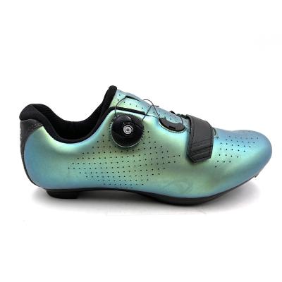 China Riding Carbon Style Colorful Carbon Cycling Shoes Road Riding Style High Speed Bike Shoes for sale