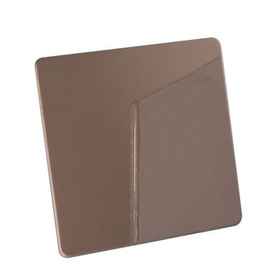 China Hotel Stainless Steel 201 304 316 409 Anti Finger 8k Mirror Stainless Steel Bronze Sheet for sale