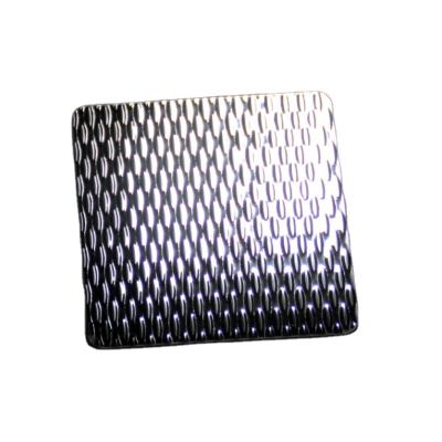 China Hotel 316 Stainless Steel Sheet Embossed Stainless Steel Pattern Non-slip Dish For Home Decoration for sale