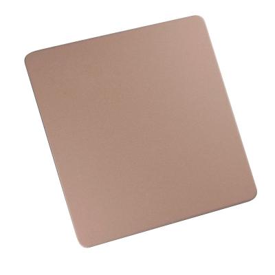 China Hotel 304 316l Cold Rolled Vibration Matt Copper Sand Blasted Stainless Steel Plate Sheet for sale