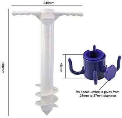 China For Outdoor Umbrella Beach Umbrella Sand Anchor Umbrella Base With Anchor Bolt Screw for sale