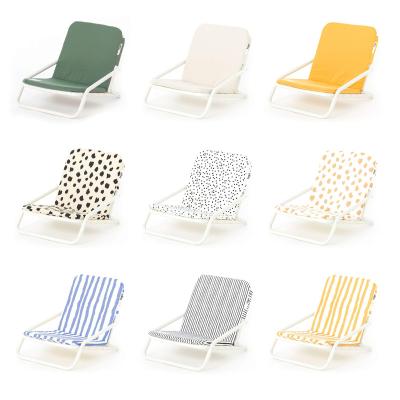 China Customized Aluminum Beach Chair USA Waterproof Outdoor Folding Metal Australia Logo Canvas Easy Portable Lightweight for sale