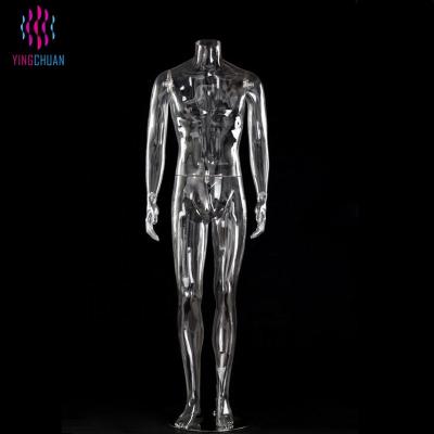 China Headless Plus Size High Grade Transparent Male Mannequin for sale