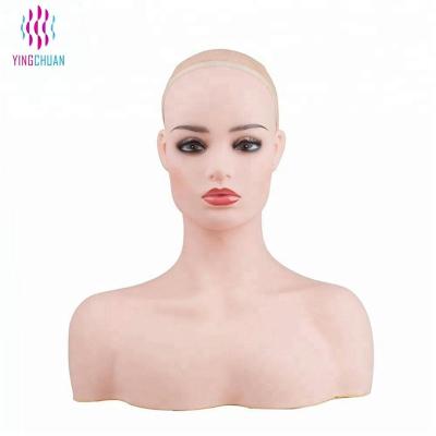 China Wholesale plus size mannequin head for female wig display for sale