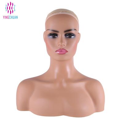 China Female Realistic Mannequin Head Makeup Mannequin Head for sale