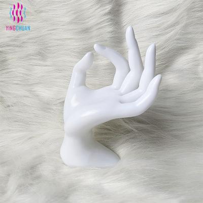 China New Design 2022 Customized Style Factory Price Form OK Hand Plastic Mannequin For Display for sale