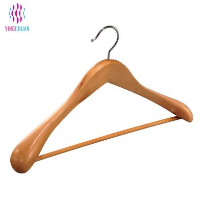 China Cheap Custom Made Cloth Wood Hangers Viable for sale