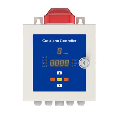 China 24 V gelijkstroom automatische werkende gasdetector regelaar geluids- en lichtalarm Te koop