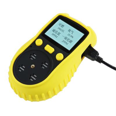 China Solo detector de gas de la alta precisión H2S, monitor del detector de gas del PDA recargable en venta