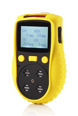 China Portable Diffusion 4 Gases in 1 Detector CO H2S O2 LEL Carbon Monoxide Oxygen Combustible Multi Gas Detector for sale