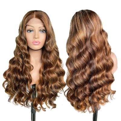 China Highlight Factory 4/4/24 Headband Brown Luxefeme 13x6 Accent Lace Front Wig 4/27 for sale