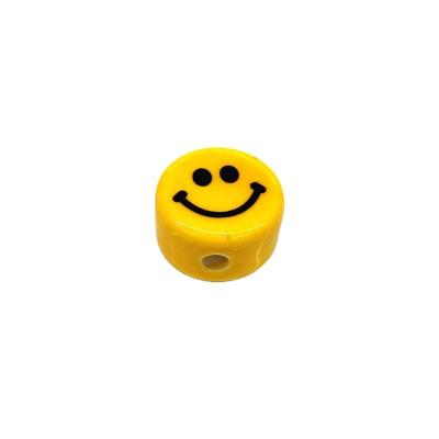 China Fashion making jewerly shoes clothes decoration accessories wholesale high quality yellow smiley face design china beads in various colors and sizes for DIY jewelry making for sale