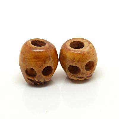 China Skull Jewelry Bracelet Necklace Making Cheap Hot Sale All Sizes Hand Carved Skull Head Bead Natural Cattle Bone Spacer Skull Beads For Jewelry Making for sale