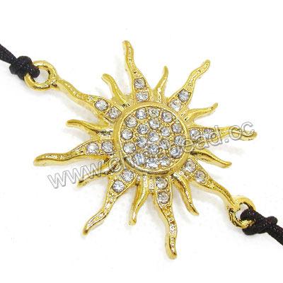 China Fashion Jewelry Necklace Connector, Rhinestone Crystal Connectors RH-CC0019-B01 for sale