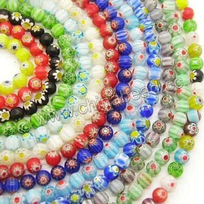 China Crystal Hot Sale Glass Beads 4mm Strand , Colorful Chevron Bead For Jewelry Making for sale