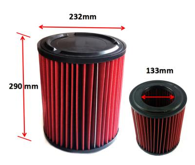 China Fit for JAC Performance Washable Drop In Air Cleaner Truck Part Air Filter Trucks Conical Air Filter for sale