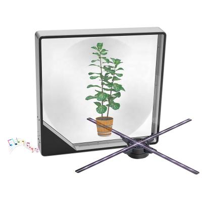 China Highest Resolution 1600*720 No Screen Display Hdfocus Hd Resolution Hologram 3D Hologram Fan 3D Holographic Display Stage for sale