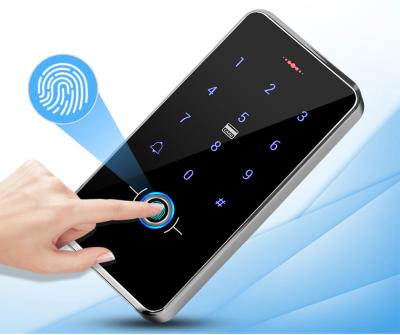 China TTlock App Control Door Access Control System Card Reader Wifi Gateway Lock 13.56MHZ Fingerprint Access Control Keypad FS12 for sale