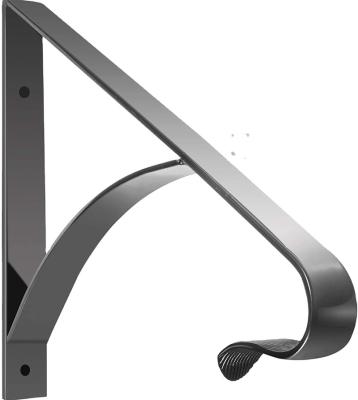 China For mounting to wooden railings or steel railings. Wrought Iron Stair Railing Handrail Bracket for sale