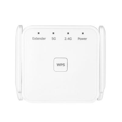 China Dual Band Wifi Repeater 1200Mbps 2.4 And 5.8GHz Wireless Signal Amplifier Wifi Repeater Dual Band WIFI Range Extender for sale