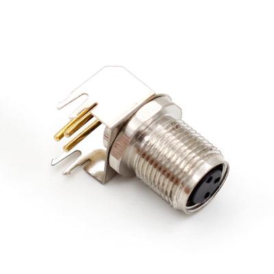 China Aviation Plug IP67 Medical Electronics M8 Dish Socket M8 Waterproof Socket Back Type 3 Wire Connector 4 8 Pin 5pin6 Hole for sale