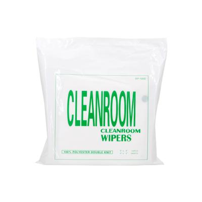 China Surface Treatment 100% Cloth Suction Oil Cleaning Large Roll Industrial Dust Free Laser Cut 110gsm Class 10000 Cleanroom Polyester Lint Free Wiper for sale