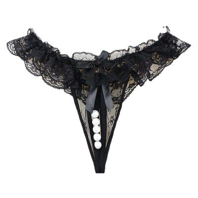 China Women's underwear women's underwear lace women's underwear t-shaped pearl sexy sexy clothing for sale